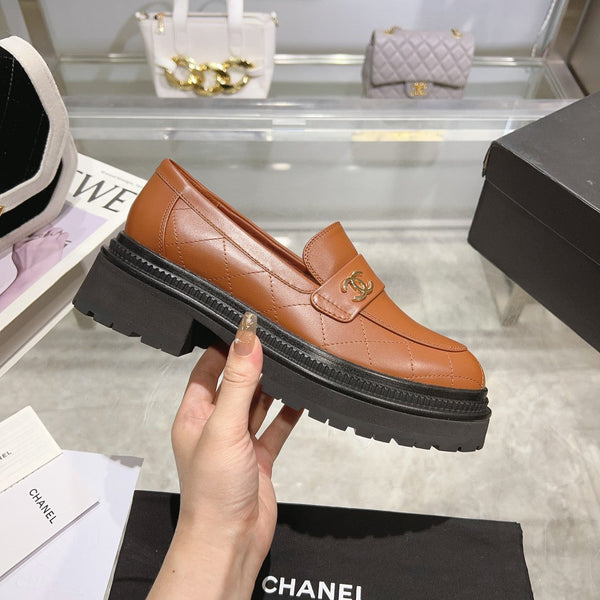 Mocassini CC 45mm Marrone Arancione Pelle di Agnello