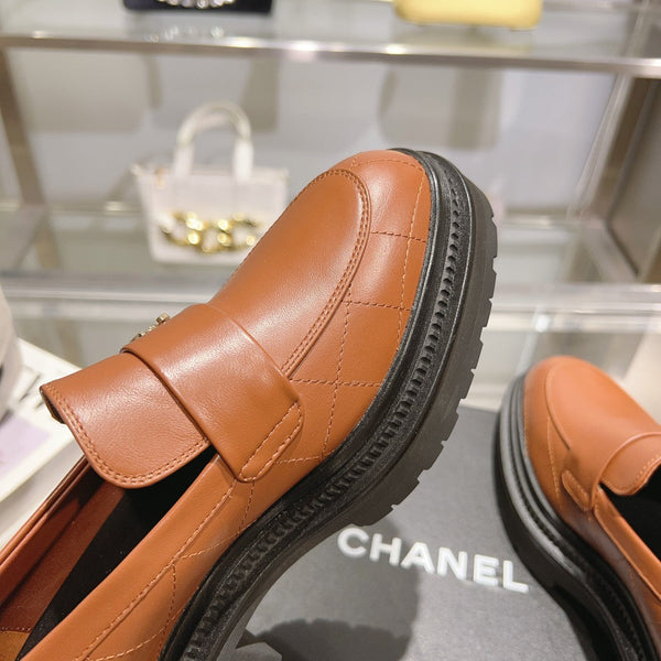 Mocassini CC 45mm Marrone Arancione Pelle di Agnello