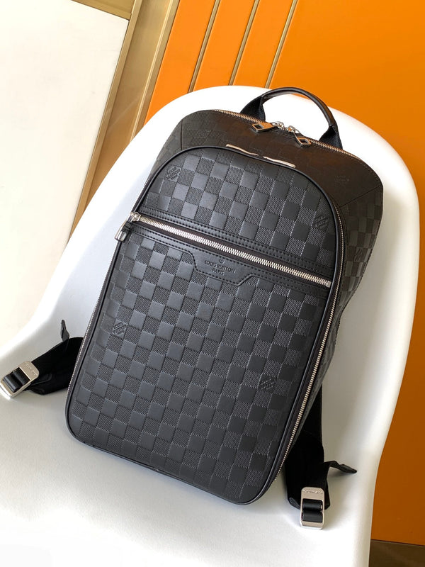 LV Michael Backpack Black Damier Infini Onyx Leather