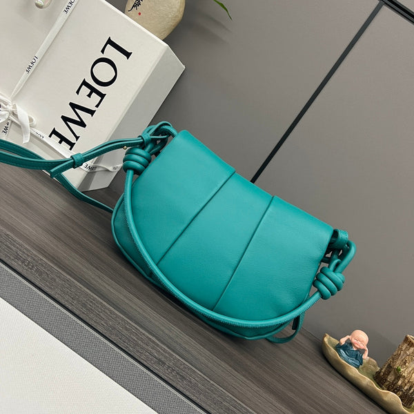 Loew Paseo Shoulder Bag 25cm Tropical Aqua Cowhide
