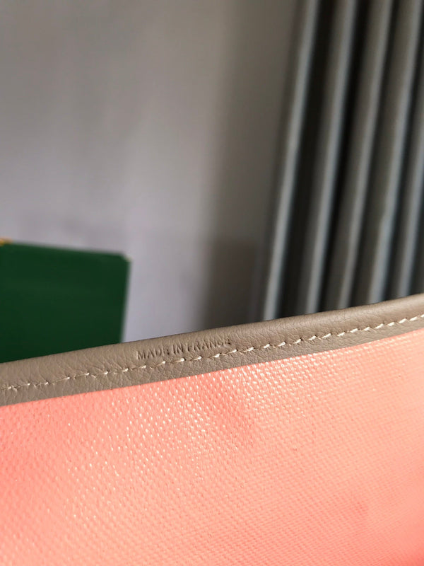 SAINT LOUIS PM 40 IN TELA GOYARDINE E PELLE DI VITELLO GRIGIO MIX ROSA