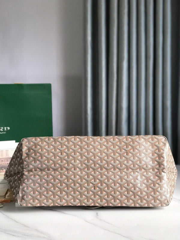 SAINT LOUIS PM 40 IN TELA GOYARDINE E PELLE DI VITELLO GRIGIO MIX ROSA