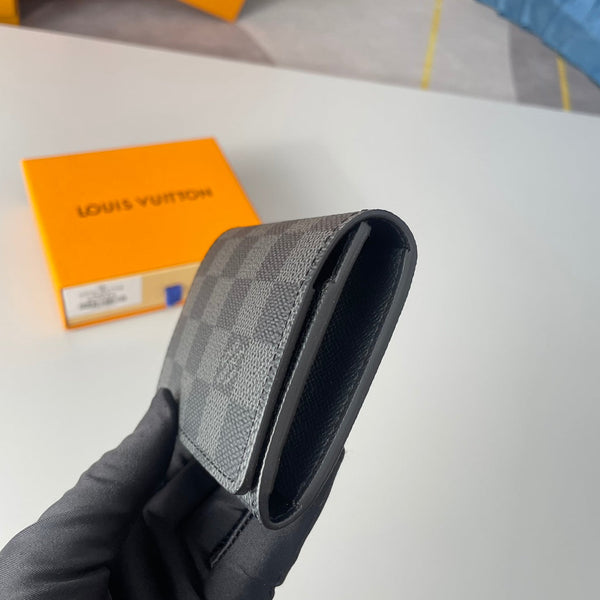 Porta carte LV Enveloppe Carte De Visite Tela Damier Graphite 221501