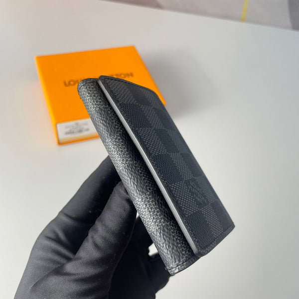 Porta carte LV Enveloppe Carte De Visite Tela Damier Graphite 221501