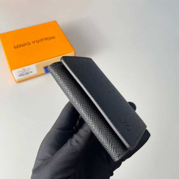 Porta carte LV Enveloppe Carte De Visite in pelle Taiga nera 221503