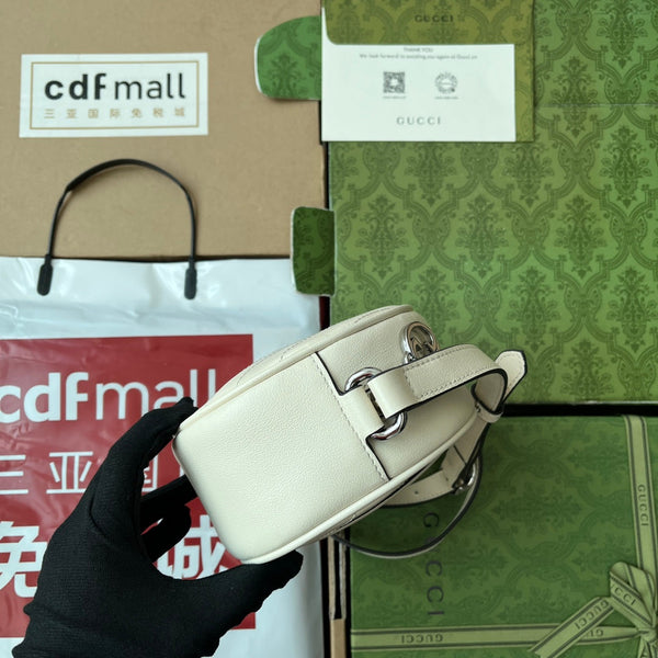 Gucci Blondie 20 Bag White Leather 239975