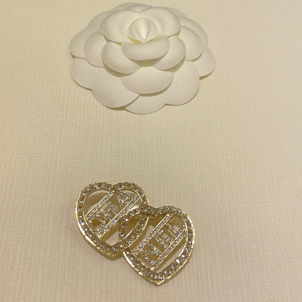 CC Brooch Light Gold 161773