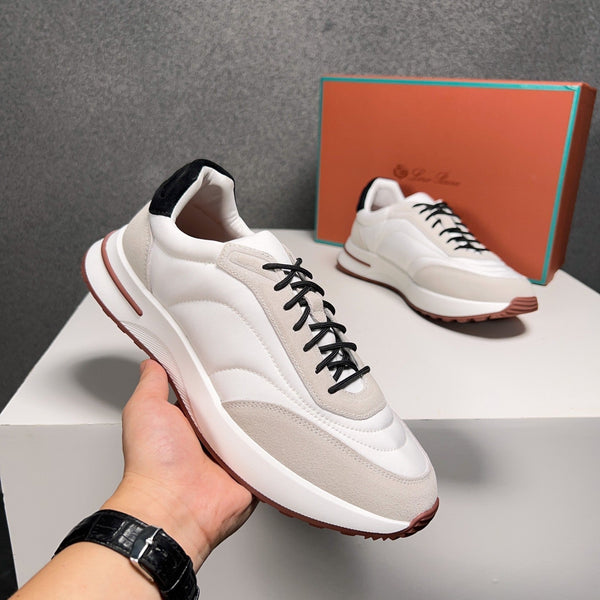 LP WEEKEND WALK SNEAKERS IN CAMOSCIO BIANCO