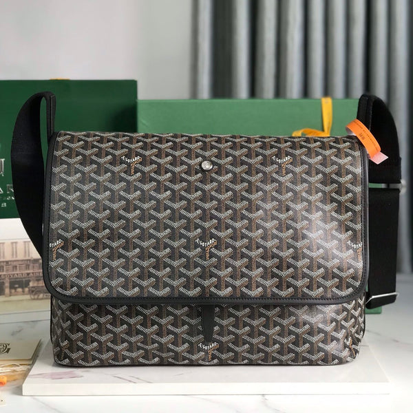 BORSA MESSENGER CITADIN 39 IN TELA GOYARDINE NERA
