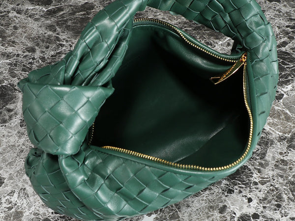 bv teen jodie 36cm dark green lambskin