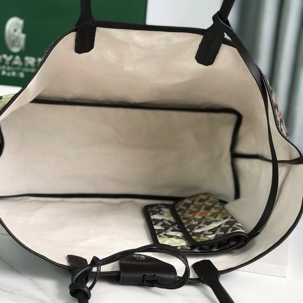 BORSA SAINT LOUIS PM 34 IN TELA GOYARDINE CAMOUFLAGE VERDE LETTRES