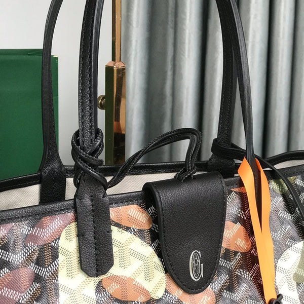 BORSA SAINT LOUIS PM 34 IN TELA GOYARDINE CAMOUFLAGE VERDE LETTRES