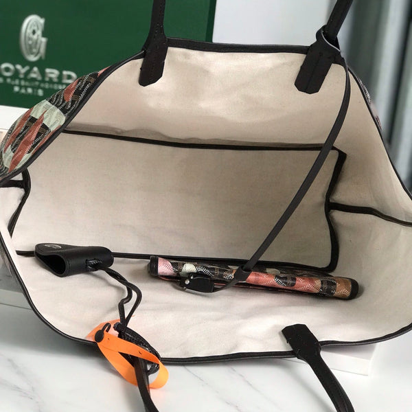 BORSA SAINT LOUIS PM 34 IN TELA GOYARDINE CAMOUFLAGE ROSA LETTRES