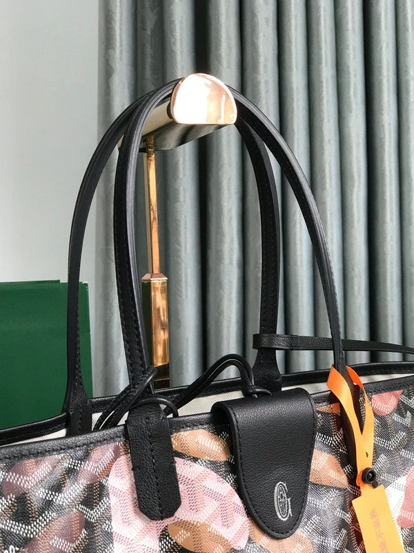 BORSA SAINT LOUIS PM 34 IN TELA GOYARDINE CAMOUFLAGE ROSA LETTRES