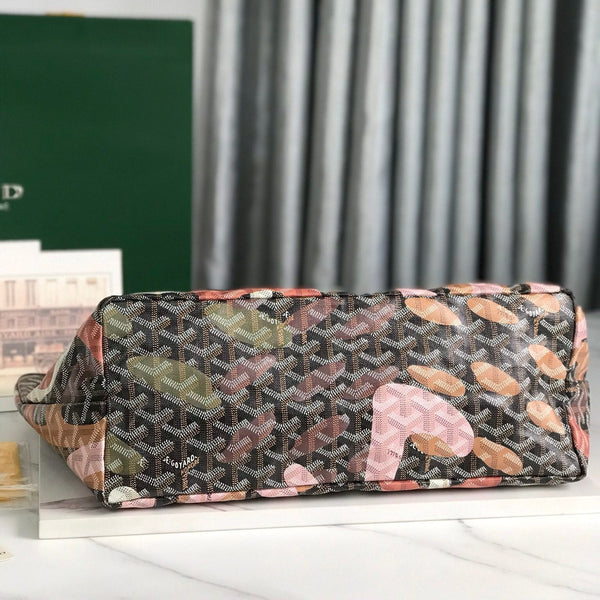 BORSA SAINT LOUIS PM 34 IN TELA GOYARDINE CAMOUFLAGE ROSA LETTRES