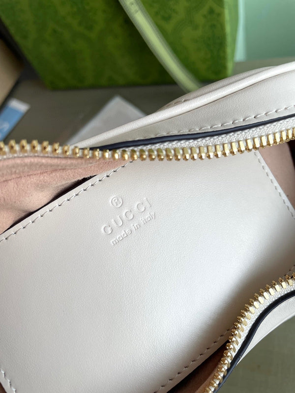 BORSA MARMONT HEART 20 IN PELLE DI VITELLO BIANCA E FERRAMENTA ORO