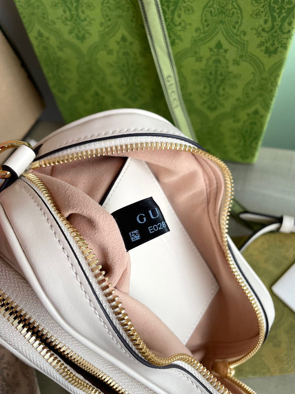 BORSA MARMONT HEART 20 IN PELLE DI VITELLO BIANCA E FERRAMENTA ORO