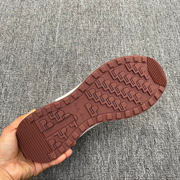 LP BRUNELLO SNEAKERS MULTI-IRON AND CHARTREUSE MESH CALFSKIN