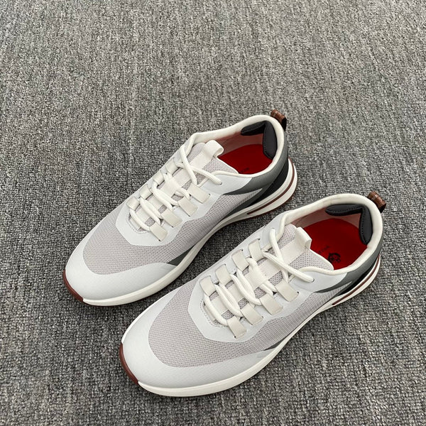 LP BRUNELLO SNEAKERS MULTI-NUVOLA E GRIGIO MESH IN PELLE DI VITELLO