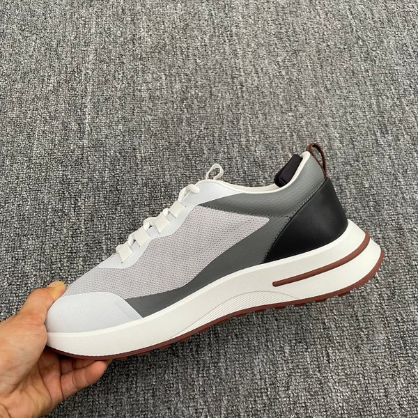 LP BRUNELLO SNEAKERS MULTI-NUVOLA E GRIGIO MESH IN PELLE DI VITELLO