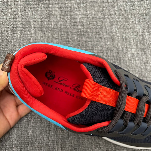 LP BRUNELLO SNEAKERS MULTI - CANDY AND BLACK MESH CALFSKIN