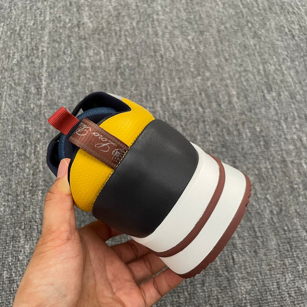 LP BRUNELLO SNEAKERS MULTI - CHARCOAL AND NAVY MESH CALFSKIN