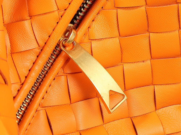 bv teen jodie 36cm orange lambskin