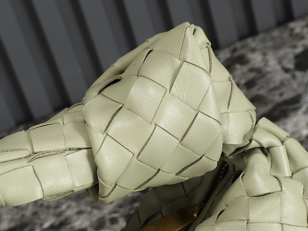 bv teen jodie 36cm khaki lambskin