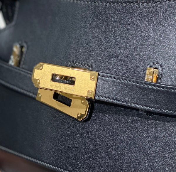 HM JYPSIÈRE MINI 23 NERO PELLE DI VITELLO FERRAMENTA ORO