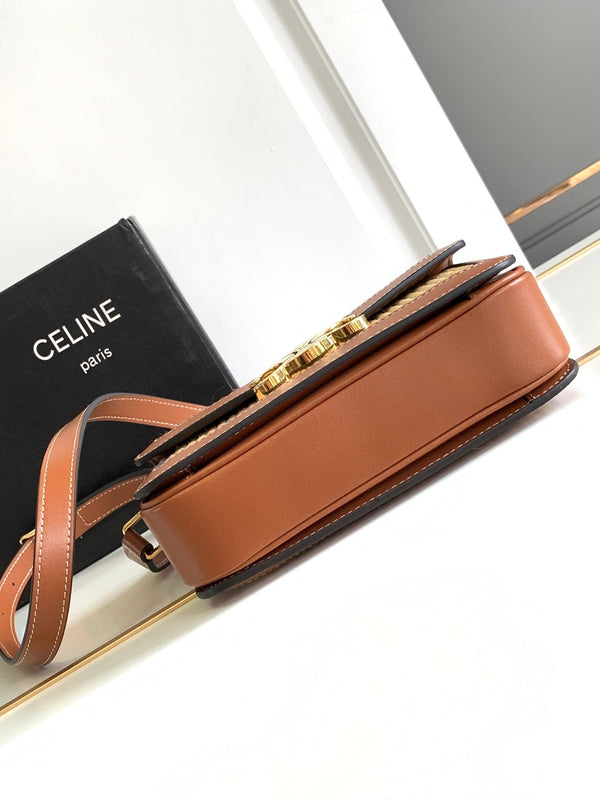 TEEN TRIOMPHE 18,5CM TESSUTO E PELLE DI VITELLO