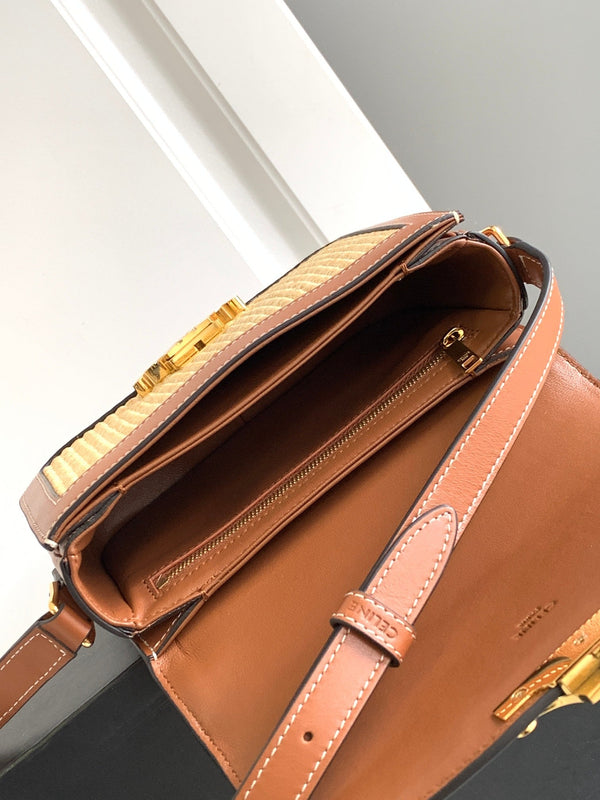 TEEN TRIOMPHE 18,5CM TESSUTO E PELLE DI VITELLO