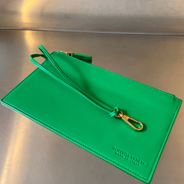 CASSETTA MEDIA 28 PELLE D'AGNELLO VERDE CHIARO