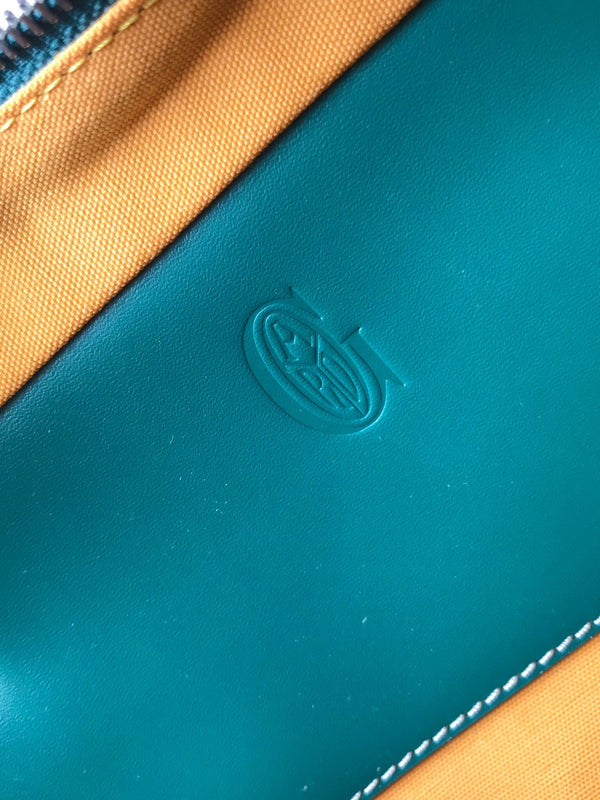 AMBASSADE DOCUMENT CASE 35 IN GREEN GOYARDINE CANVAS