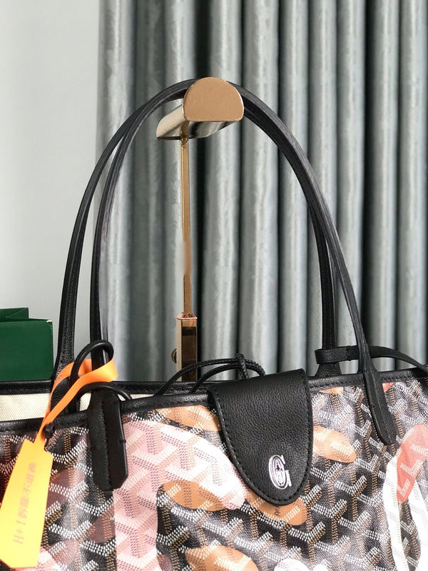 BORSA SAINT LOUIS GM 40 IN TELA GOYARDINE CAMOUFLAGE ROSA LETTRES