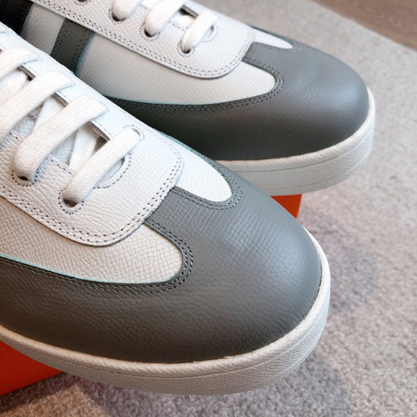 HM BOOMERANG SNEAKER WHITE MIX GRAY MIX BLACK CALFSKIN