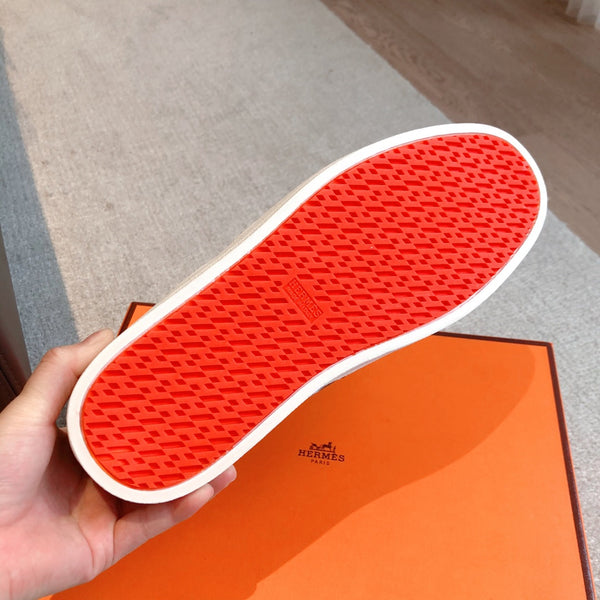 SNEAKER HM BOOMERANG IN PELLE DI VITELLO COLOR MATTONE