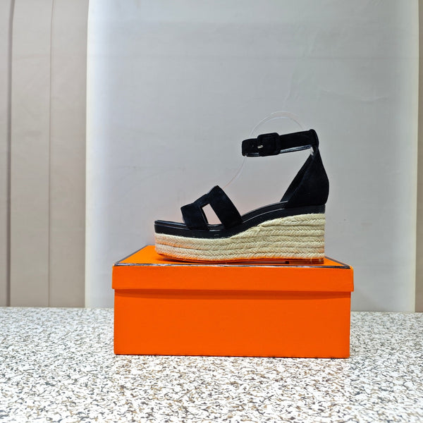 ESPADRILLAS ELDA 80 CAMOSCIO NERO