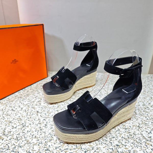 ESPADRILLAS ELDA 80 CAMOSCIO NERO