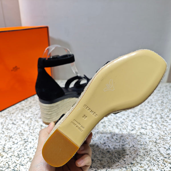 ESPADRILLAS ELDA 80 CAMOSCIO NERO