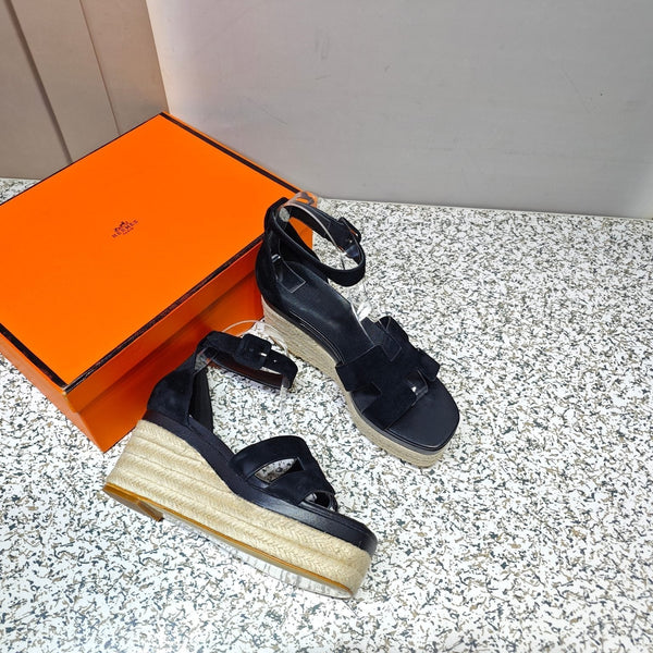 ESPADRILLAS ELDA 80 CAMOSCIO NERO