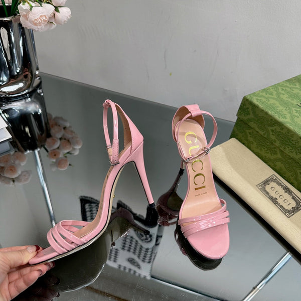 GG 105 HIGH HEEL SANDAL LIGHT PINK LAMBSKIN