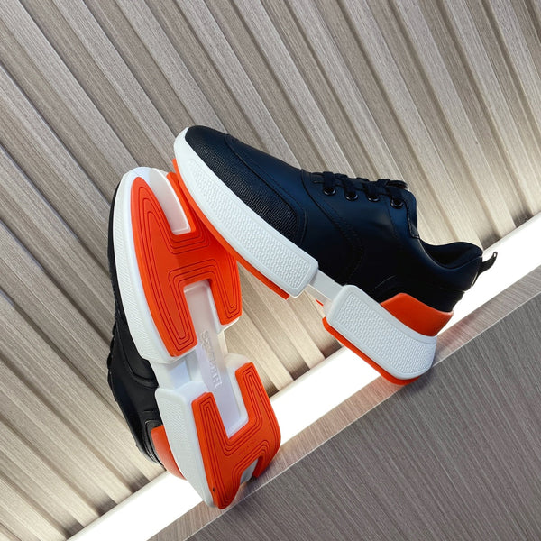 GIGA SNEAKER GLOSSY BLACK CALFSKIN