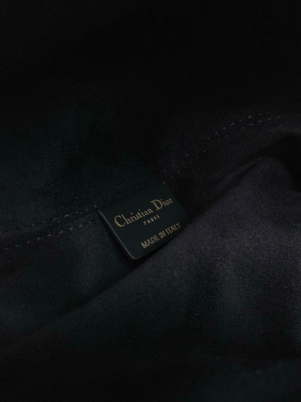 cd large toujours 37 black calfskin