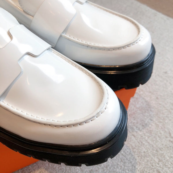 HM HITCH LOAFER WHITE CALFSKIN
