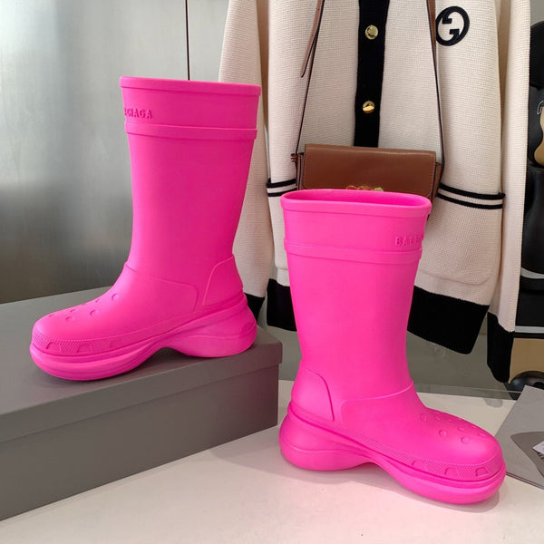 STIVALI CROCS IN GOMMA ROSA BRILLANTE