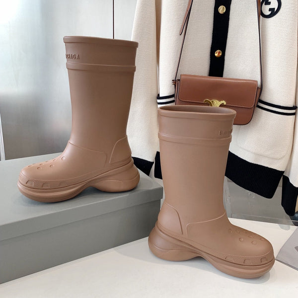 STIVALI CROCS IN GOMMA MARRONE