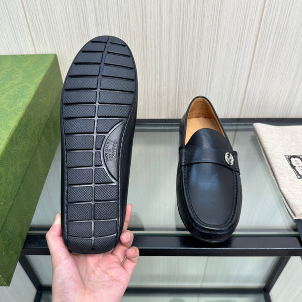 GG Men's Interlocking G Loafer Black Cowhide 165489