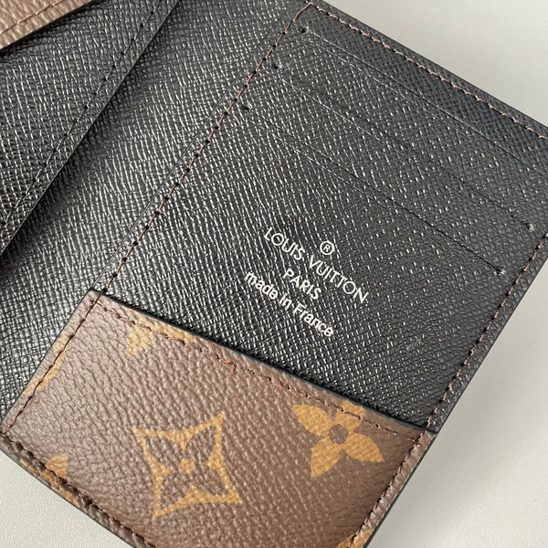 LV M60111 Pocket Organizer Cross Grain & Canvas 221646