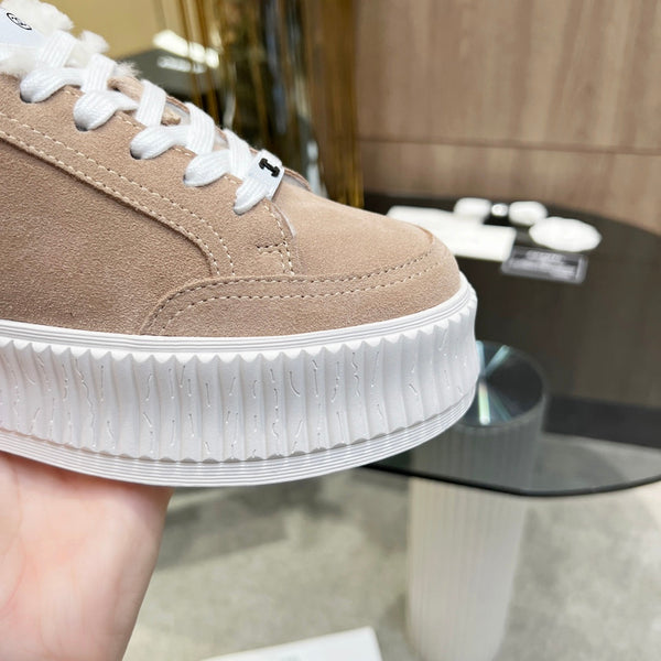 CC Sneaker Light Brown Suede With Fleece Lining 944566