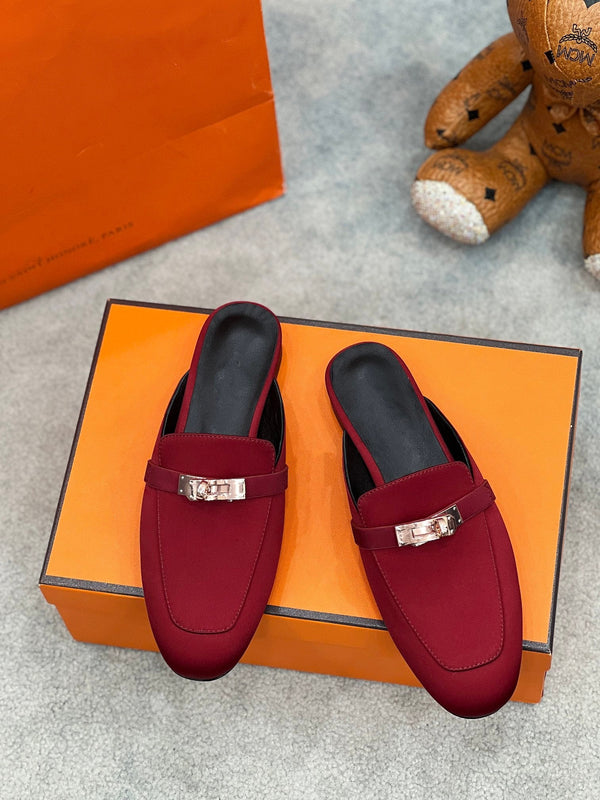 OZ Mule Cherry Silk Thick Cloth/Sheepskin